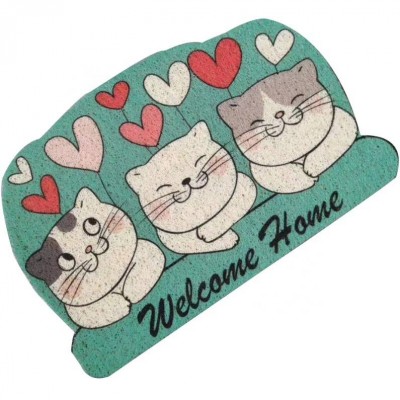 Water Proof Welcome Floor Mat Garden Series Colorful Foot Mat Pvc Eco Friendly Carpet Printed Mat With Cute Designs